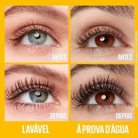 Máscara de Cílios Maybelline The Colossal Volum' Express Lavável Preto