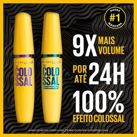 Máscara de Cílios Maybelline The Colossal Volum' Express Lavável Preto
